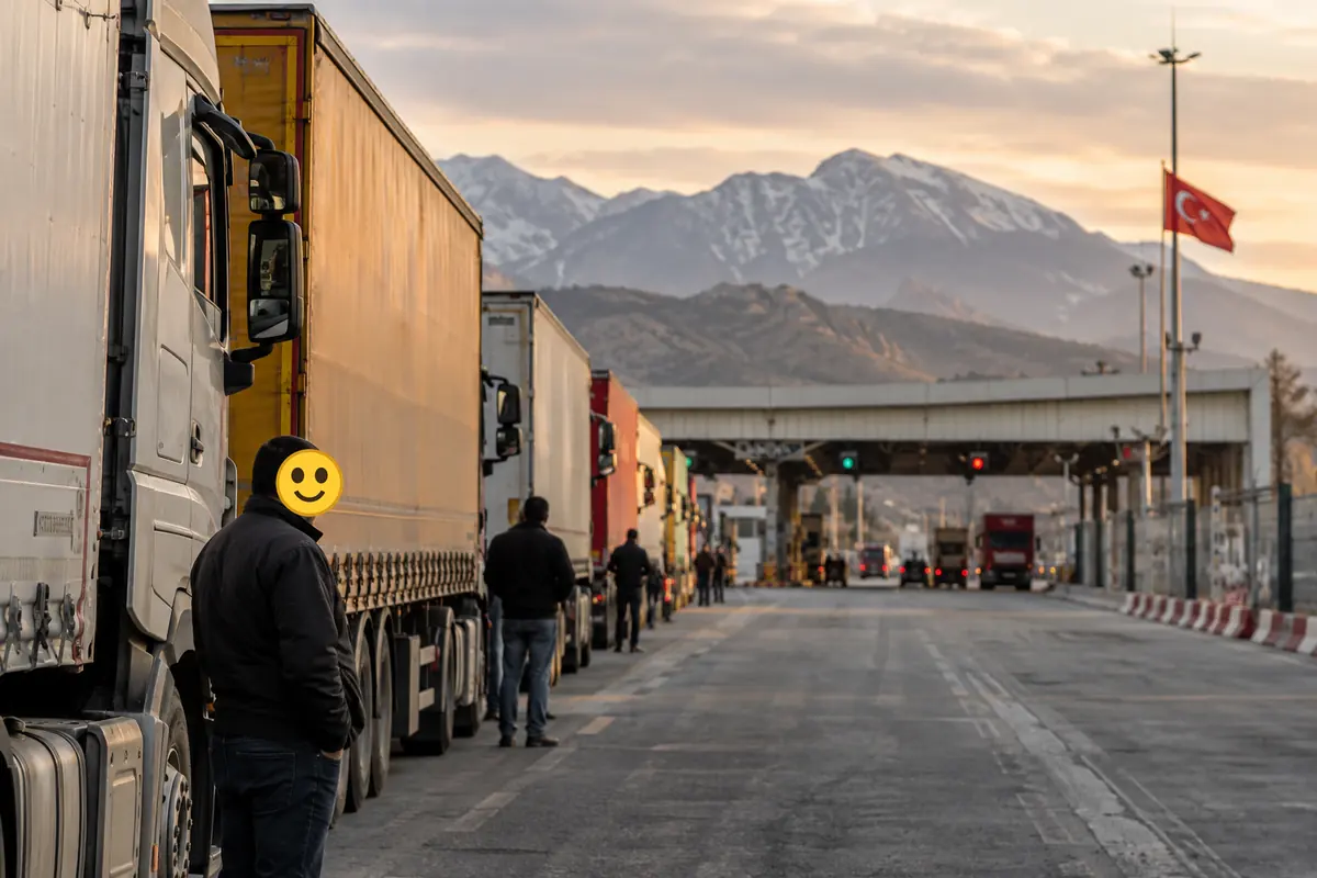 Gümrük kapısında TIR