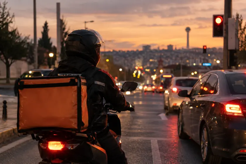 Ankara’da moto kurye